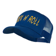 Rock and Roll Embroidered Mesh Cap