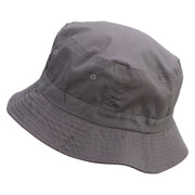 Surf Badge Embroidered Pigment Dyed Bucket Hat - Charcoal OSFM