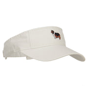 Rough Collie Embroidered Pro Style Cotton Washed Visor