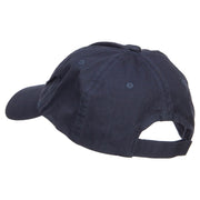 Cross Flag Embroidered Low Profile Dyed Cap