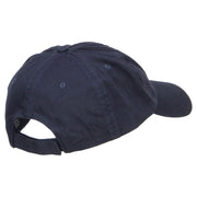 Cross Flag Embroidered Low Profile Dyed Cap