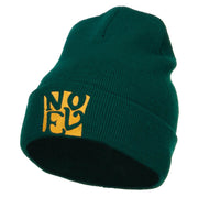 Christmas Noel Embroidered Long Beanie