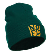 Christmas Noel Embroidered Long Beanie