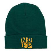 Christmas Noel Embroidered Long Beanie