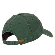 Oregon with Map Outline Embroidered Washed Cotton Twill Cap