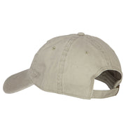 Grandpa Outline Embroidered Washed Cotton Twill Cap