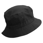 Surf Badge Embroidered Pigment Dyed Bucket Hat - Black OSFM