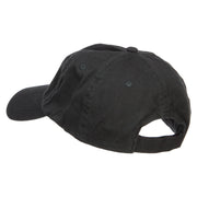 Cross Flag Embroidered Low Profile Dyed Cap