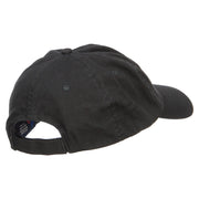 Cross Flag Embroidered Low Profile Dyed Cap