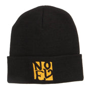 Christmas Noel Embroidered Long Beanie