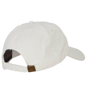 Oregon with Map Outline Embroidered Washed Cotton Twill Cap