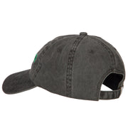 Grandpa Outline Embroidered Washed Cotton Twill Cap