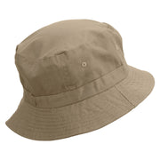 Surf Badge Embroidered Pigment Dyed Bucket Hat - Khaki OSFM