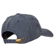 Grandpa Outline Embroidered Washed Cotton Twill Cap