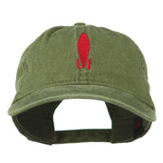 Image of Rocket Embroidered Washed Cap