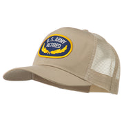 US Army Retired Emblem Patched Mesh Cap