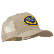 US Army Retired Emblem Patched Mesh Cap