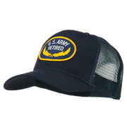 US Army Retired Emblem Patched Mesh Cap