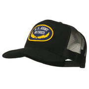 US Army Retired Emblem Patched Mesh Cap