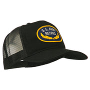 US Army Retired Emblem Patched Mesh Cap