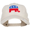 Republican Elephant USA Embroidered Unstructured Cap