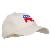 Republican Elephant USA Embroidered Unstructured Cap