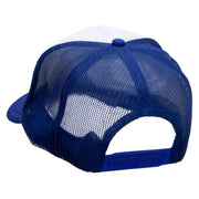 Sand Dune Embroidered Foam Panel Mesh Snapback - Royal-White OSFM