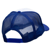 Sand Dune Embroidered Foam Panel Mesh Snapback - Royal-White OSFM