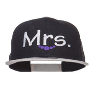 Mrs Embroidered Mesh Snapback Cap