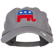 Republican Elephant USA Embroidered Unstructured Cap