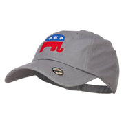 Republican Elephant USA Embroidered Unstructured Cap