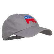 Republican Elephant USA Embroidered Unstructured Cap