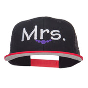 Mrs Embroidered Mesh Snapback Cap