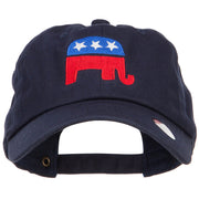 Republican Elephant USA Embroidered Unstructured Cap