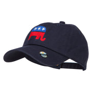 Republican Elephant USA Embroidered Unstructured Cap