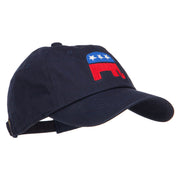 Republican Elephant USA Embroidered Unstructured Cap