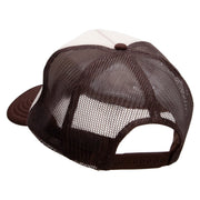 Sand Dune Embroidered Foam Panel Mesh Snapback - Brown-Tan OSFM