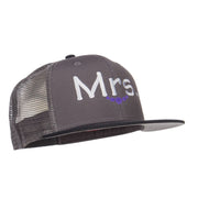 Mrs Embroidered Mesh Snapback Cap