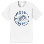 Reel Cool Papa Graphic Men's Fan Favorite Crew Neck Tee Shirt