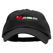 Gaming Life Bar Embroidered Low Profile Dyed Washed Caps - Black OSFM