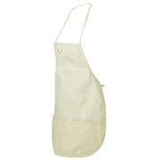 Deer Mountain Logo Embroidered Solid Chef's Apron - Natural OSFM