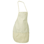 Deer Mountain Logo Embroidered Solid Chef's Apron - Natural OSFM