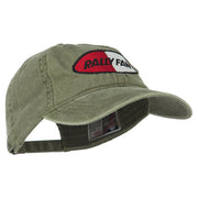 Rally Fan Race Badge Embroidered Washed Cap