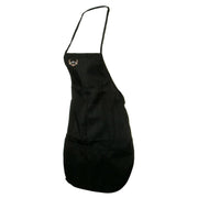 Deer Mountain Logo Embroidered Solid Chef's Apron - Black OSFM