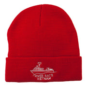 River Rats Vietnam Embroidered Long Beanie