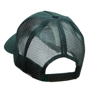 Hunter Embroidered Solid Cotton Twill 5 panel Mesh Back Cap