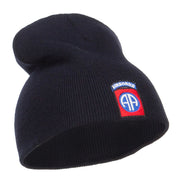 82nd Airborne Embroidered Short Beanie