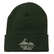 River Rats Vietnam Embroidered Long Beanie