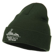 River Rats Vietnam Embroidered Long Beanie