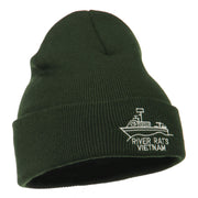 River Rats Vietnam Embroidered Long Beanie